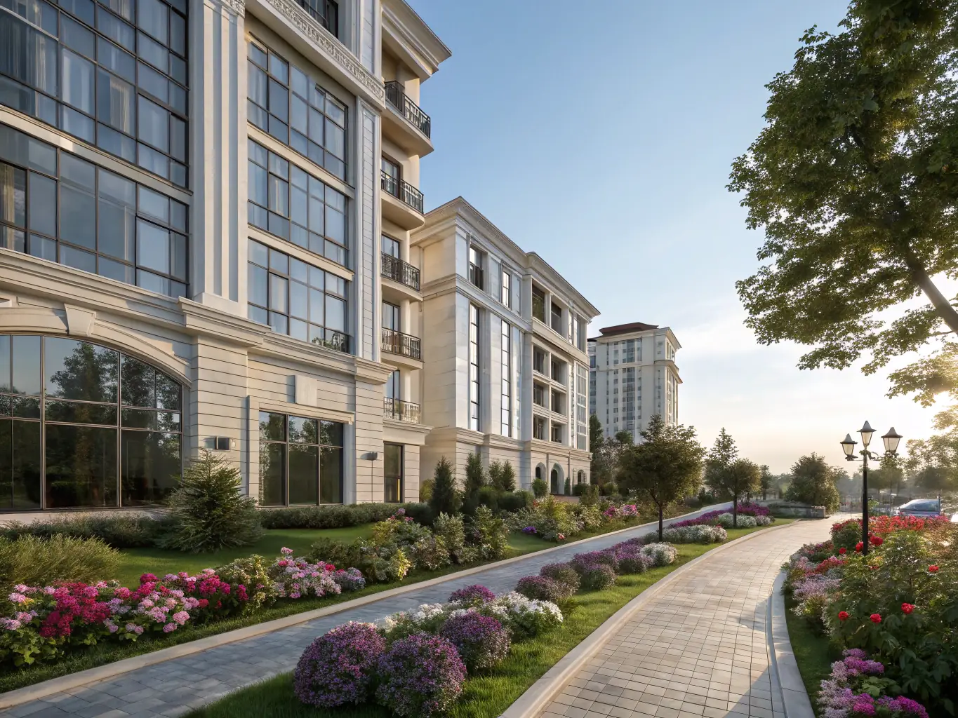 A renovated apartment complex with modern amenities, showcasing the value-add improvements made by Fortitude Legacy Capital to enhance resident living and property appeal.